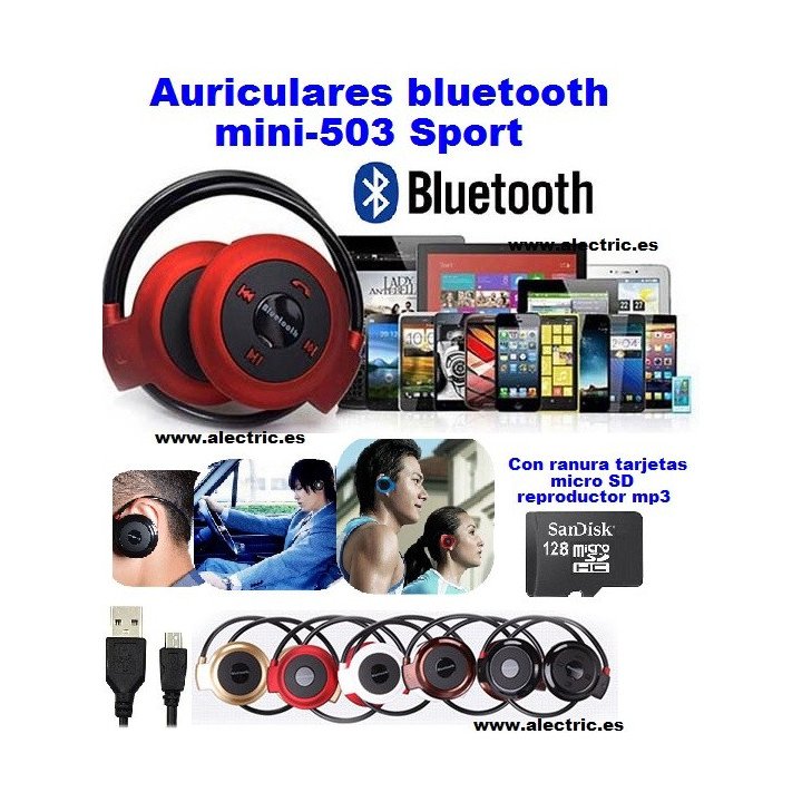 Auriculares bluetooth mini-503-sport