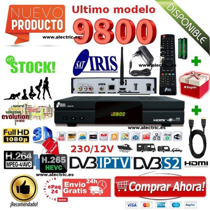 Decodificador IRIS 9800HD