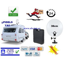 Antena parabólica para caravanas