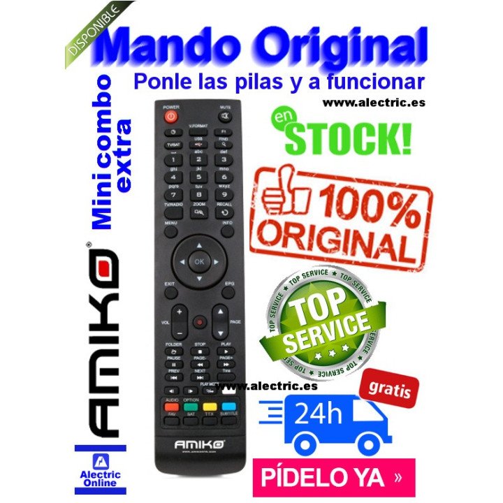 Mando a distancia amiko mini combo extra