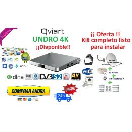 Kit qviart undro 4K  + antena