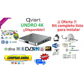 Kit qviart undro 4K  + antena