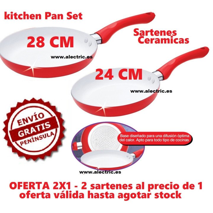 Set Sartenes Cerámica