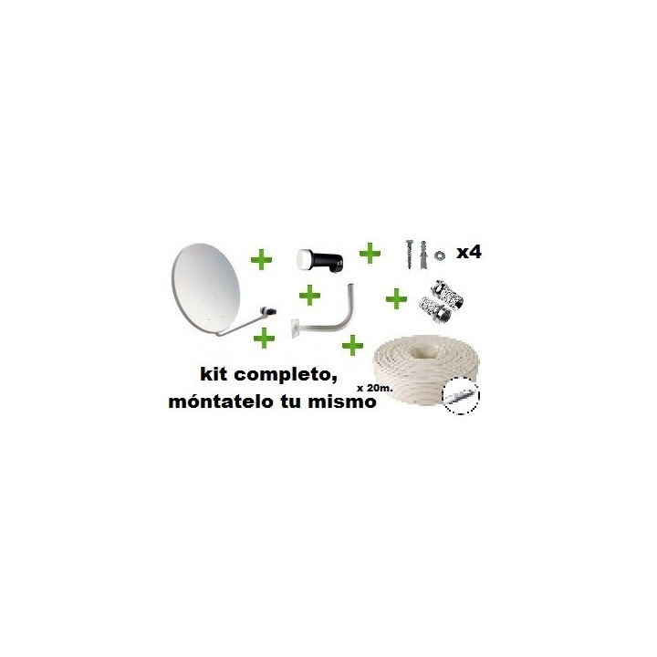 Kit antena parabólica 80