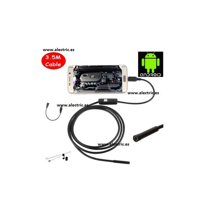 Android-PC USB endoscopio IP67 impermeable