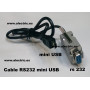 cable rs232 mini usb