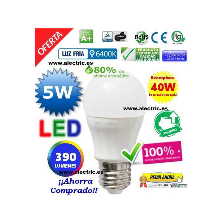 Esferica LED 5W blanca