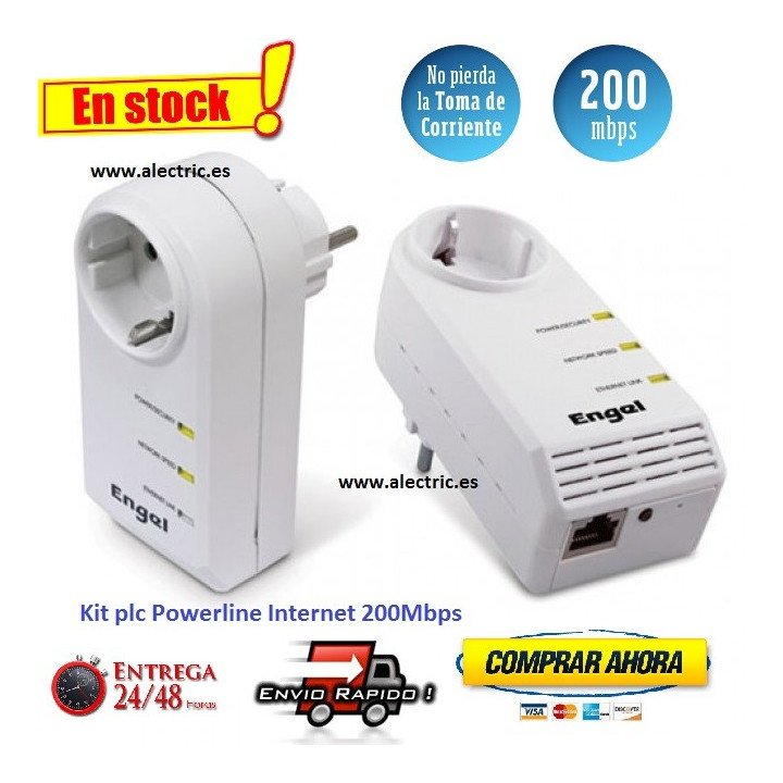 Kit PLC Powerline Internet engel