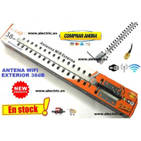 Antena wifi exterior 38 dB