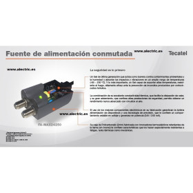 Fuente de alimentación micro 24V 250mA TECATEL 
