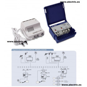 Kit amplificador de mástil con mezcla FI engel