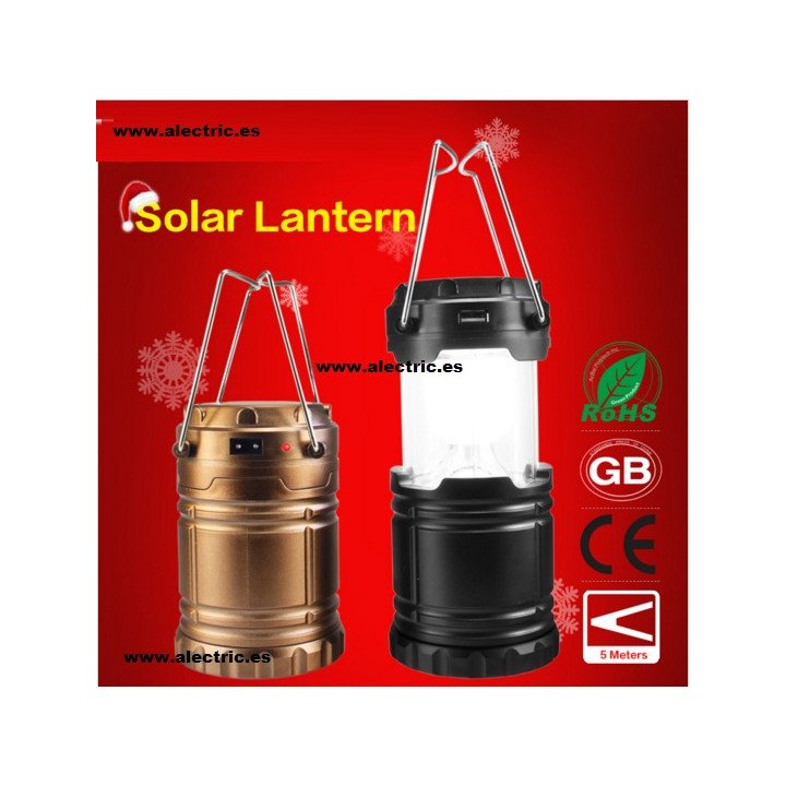 Lámpara camping solar