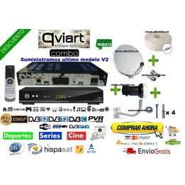 Kit Qviart Combo HD V2 + antena