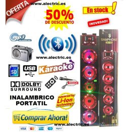 Altavoz SAMPHONE S01B Bluetooth HIFI portatil