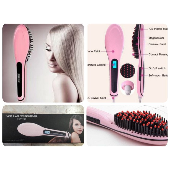 Cepillo del pelo con plancha