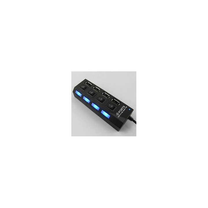 Cargador 4 puertos usb con interruptor