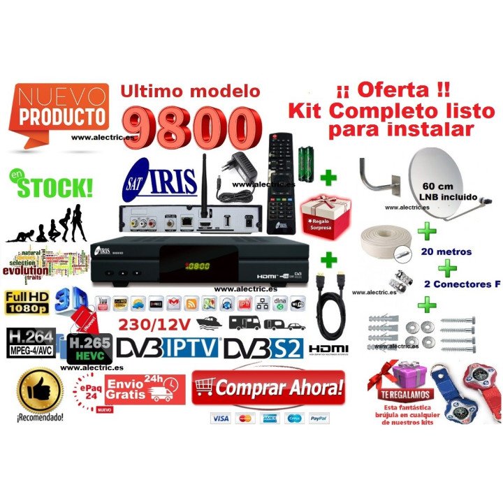 kIT IRIS 9800HD + antena