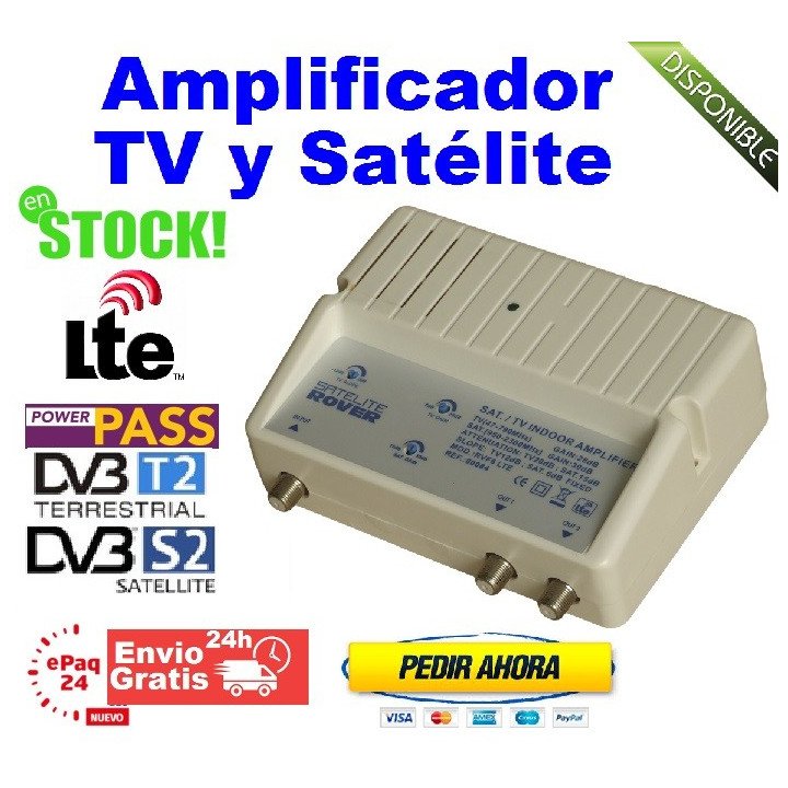 Amplificador interior TV/SAT Satelite Rover 80084