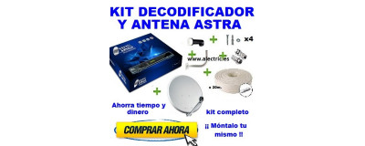 kits antena y decodificador
